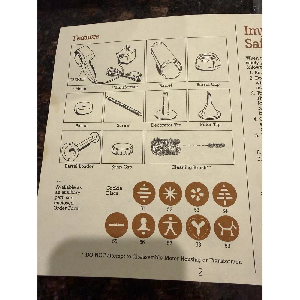 Vintage Wear-Ever Super Shooter‎ 70123 Electric Food Gun Cookie Press